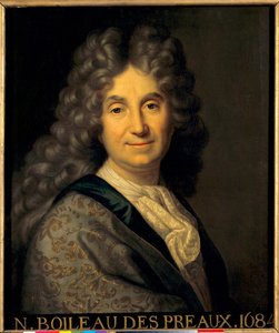 Portrét Nicolase Boileau Despreaux (Boileau-Despreaux) (1636-1711) - obraz Jean Baptiste Santerre (1651-1717) od Jean Baptiste Santerre