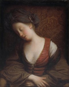 Mladá žena spí od Jean Baptiste Santerre
