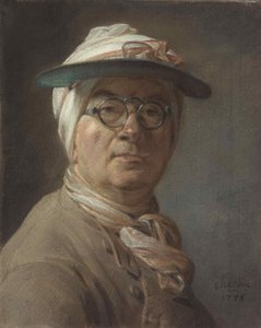 Autoportrét se stínem, 1775. od Jean Baptiste Simeon Chardin