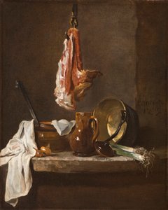 Zátiší s hovězím žebrem, 1739