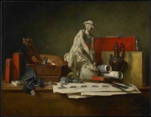 Atributy umění a odměny, které jsou jim přiznány od Jean-Baptiste Simeon Chardin