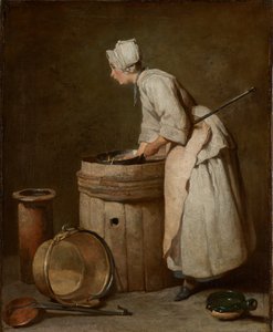 Služka Scullery, 1738 od Jean Baptiste Simeon Chardin