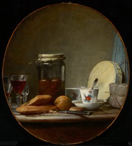Sklenice meruněk od Jean-Baptiste Simeon Chardin