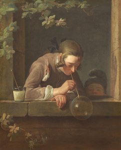 Mýdlové bubliny od Jean-Baptiste Simeon Chardin