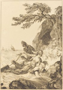 Snoubenka krále Garbe: Kazeta od Jean Baptiste Tilliard after Charles Monnet