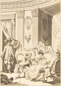 Manžel Zpovědník od Jean Baptiste Tilliard and Antoine Jean Duclos after Jean Honoré Fragonard