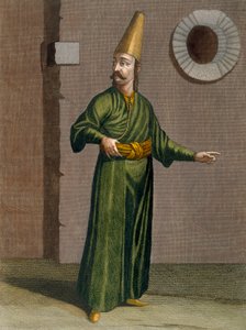 Lulufli-Baltadgi, deska 10 ze „Sbírky sta tisků představujících různé národy Levanty“ od Charlese de Ferriola, ryl Gerard Scotin (1671-1716), 1707-08 (kolor. od Jean Baptiste Vanmour