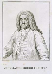 John James Heidegger (1666-1749) od Jean Baptiste van Loo