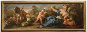 Latona a lýkijští rybáři, kolem 1715-16 (olej na plátně) od Jean Baptiste van Loo