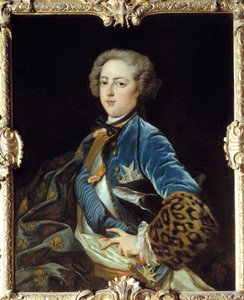 Portrét Ludvíka XV (1710-1774), krále Francie. Obraz Jean Baptiste Van Loo (1684 - 1745)