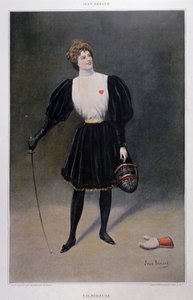 Fescrimeuse - kresba Jean Beraud (1849 - 1935) od Jean Beraud