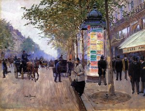 Volání taxíku od Jean Beraud