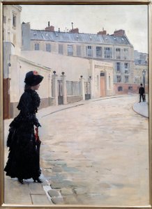 Waiting, rue de Chateaubriand v Paříži Obraz Jeana Berauda (1849-1935) od Jean Beraud