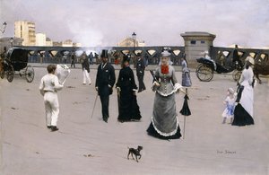Most Evropy, kolem roku 1875 od Jean Beraud