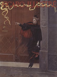 Pleut-il? (Prší?). Obálka Le Figaro Illustre, listopad 1893
