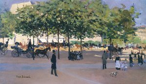 Promenáda v neděli odpoledne, Paříž od Jean Beraud