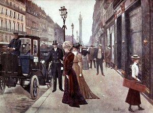 Rue de la Paix v Paříži, c. 1900 (malba) od Jean Beraud