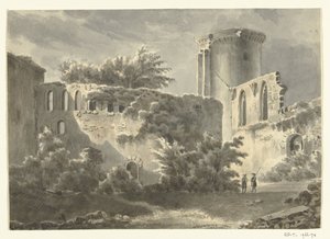 Pohled na nádvoří Château de Botwel od Jean Bernard