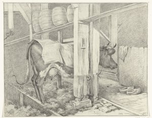 Stojící kráva s dekou od Jean Bernard