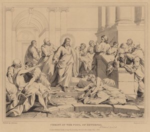 Kristus u rybníka Bethesda, St John od Jean Bernard Restout