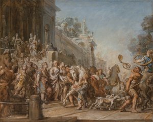 Odjezd Dido a Aeneas na lov, 1772-4