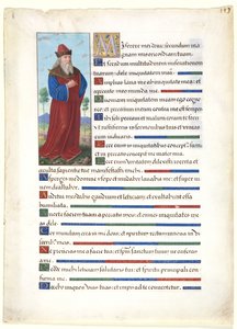 List z knihy hodin: Král David, c. 1500. od Jean Bourdichon