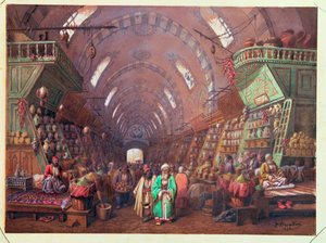 Bazar v Konstantinopoli, 1873