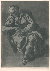 sedícího muže od Jean Charles François