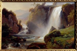 Cascades a Tivoli Malba Jeana Charlese Remonda (1795-1875) 1840. Slunce 0,34x0,22 m Rouen, musee des Beaux Arts
