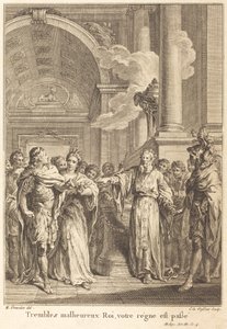 Chvěj se nešťastný králi, tvoje vláda je minulostí od Jean Charles Levasseur after Hubert François Gravelot