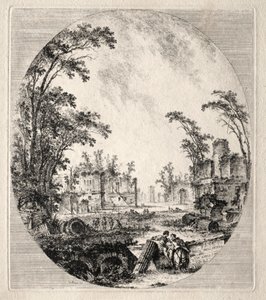 Část staré Appian Way, 1756.