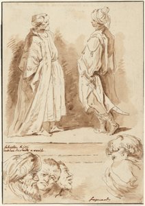 Podrobnosti z "Klanění tří králů" a "Bazén v Bethesdě" od Jean Claude Richard de Saint Non after Jean Honoré Fragonard after Sebastiano Ricci