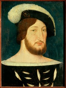 Portrét Francoise I. (1494 - 1547), krále Francie. Obraz Jean Clouet (1485-1541)