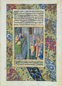 paní Lat. Q.v.I.126 Řád zlatého rouna z hodin Louise dOrleans, 1469 od Jean Colombe