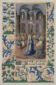 paní Lat. Q.v.I.126 f.86v Letnice, z „Knihy hodin Louise d