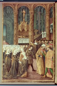 Nouv Acqu Fr 24920 fol.24v Priam před hrobem Hektora v Apollónově chrámu, z 