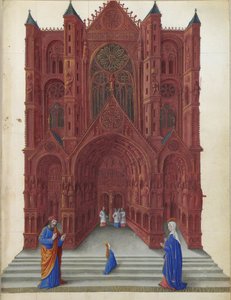 Très Riches Heures du duc de Berry - Obětování Panny Marie v jeruzalémském chrámu folio 137r