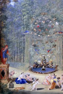 „Vchod do bludiště ve Versailles“, 1693 od Jean Cotelle the younger