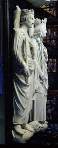 Podobizna Filipa III. (1245-85) Smělého a Filipa IV. (1268-1314) Sličného (mramor)