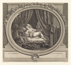 Přerušovaný spánek od Jean Dambrun after François Marie Isidore Queverdo