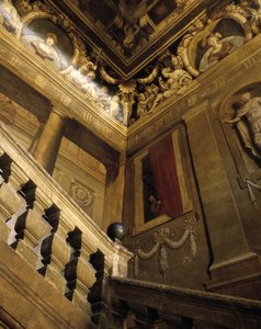 Barokní architektura: schodiště malované v trompe l