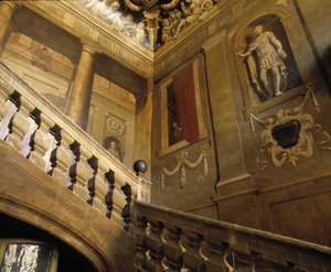 Barokní architektura: schodiště malované v trompe l