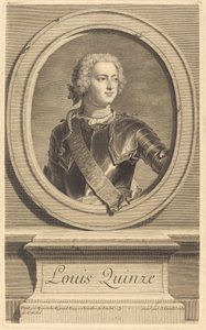 Ludvík XV od Jean Daullé after Hyacinthe Rigaud
