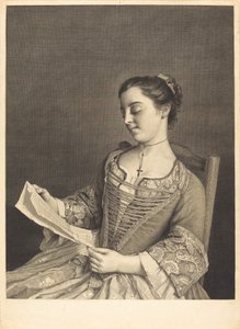 paní Lavergneová od Jean Daullé and Simon Francois Ravenet I after Jean Étienne Liotard