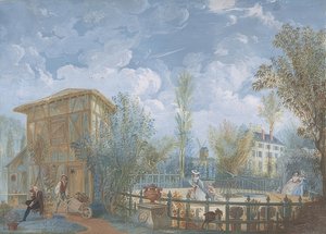 Lidé v zahradě. 1784