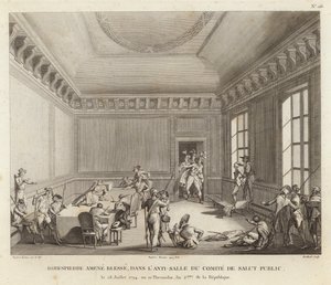 Maximilien de Robespierre vede útok od Jean Duplessi Bertaux
