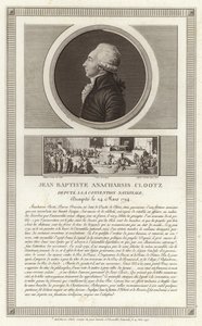 Portrét Jean-Baptiste du Val-de-Grace, baron de Cloots