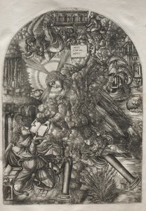 Apokalypsa: Anděl dává St. John the Book to eat, 1546-1556. od Jean Duvet