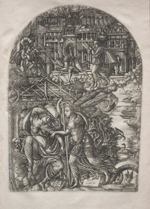 Apokalypsa: Anděl ukazuje svatého Jana Nového Jeruzaléma, 1546-1556. od Jean Duvet