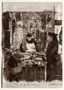 Na starém trhu od Jean Emile Laboureur